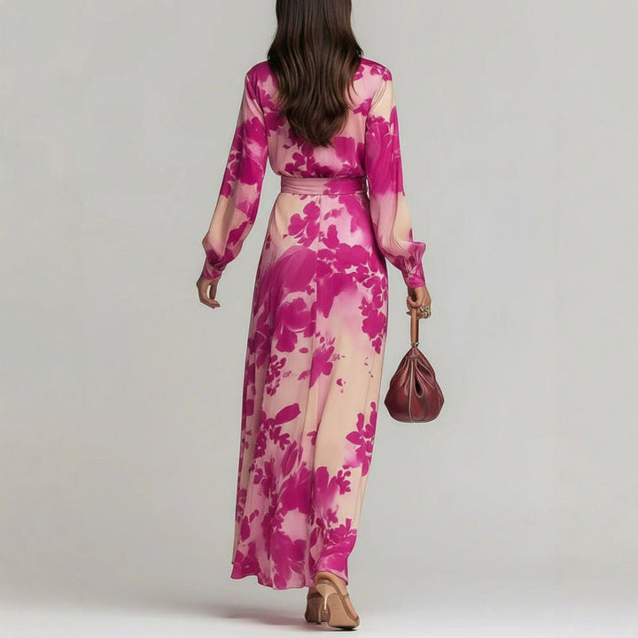 Psyche | Women Floral Chiffon Wedding Guest Dress