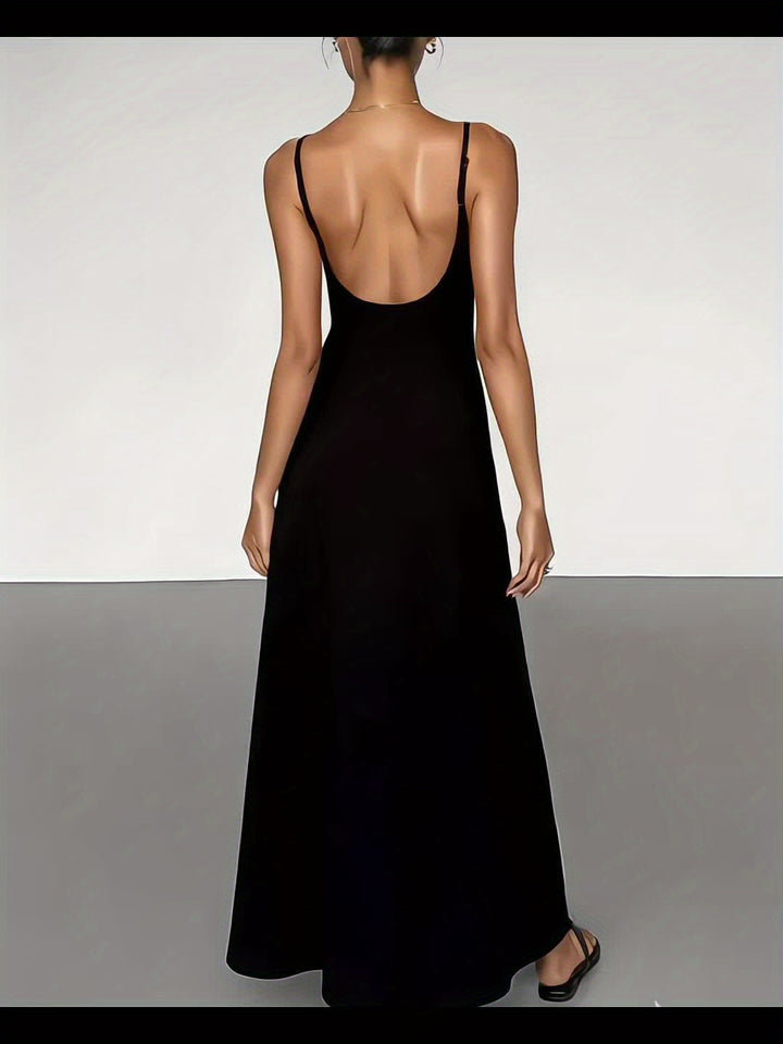 Clio | Women Backless Spaghetti Strap Maxi Dress