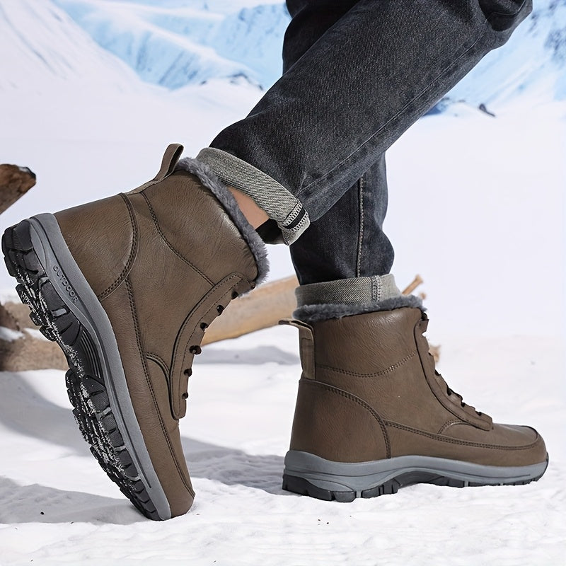 Vetle | Men Fur Cuff Walking Boots