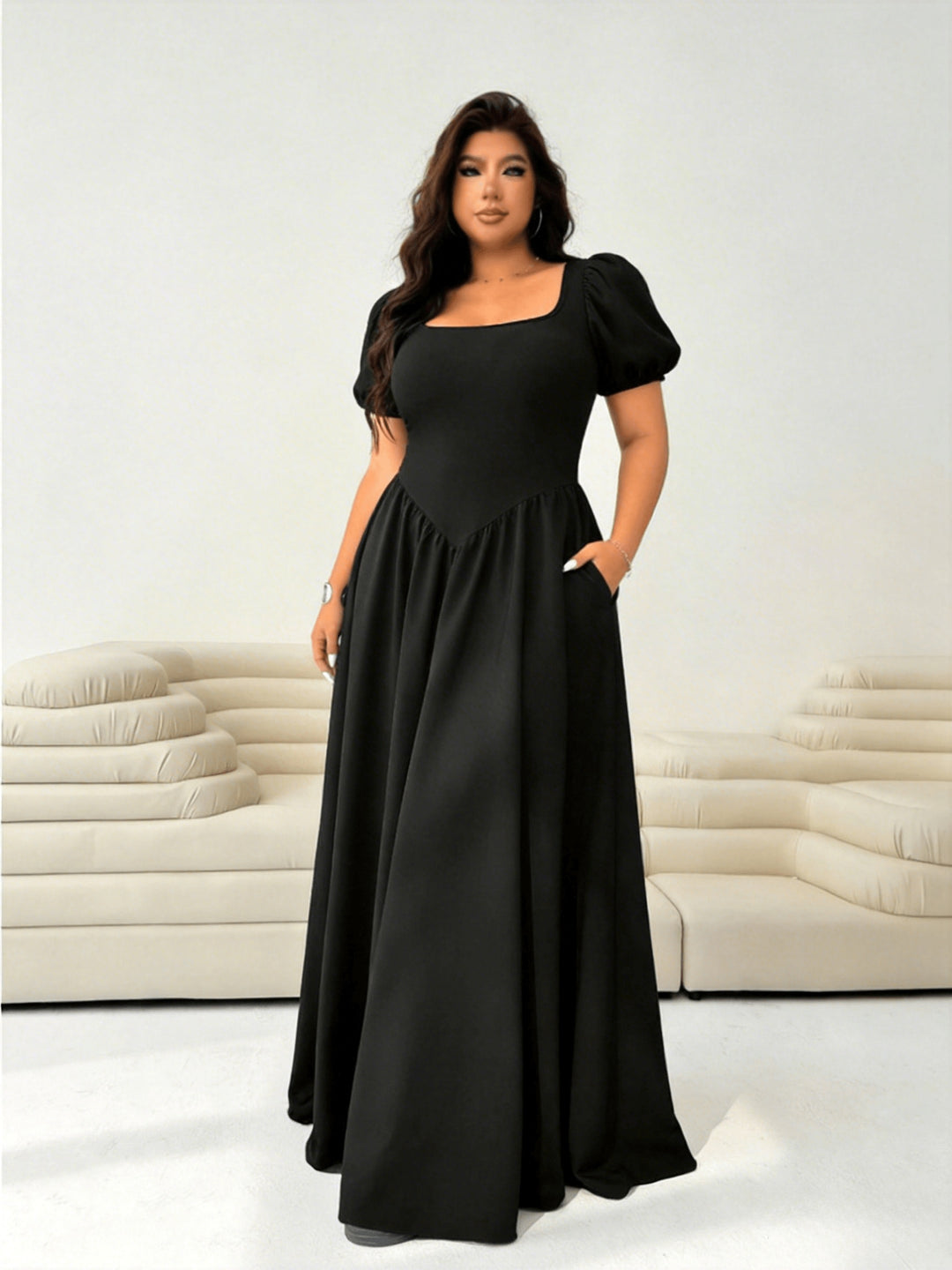 Callisto | Women Fitted Flowy Maxi Dress