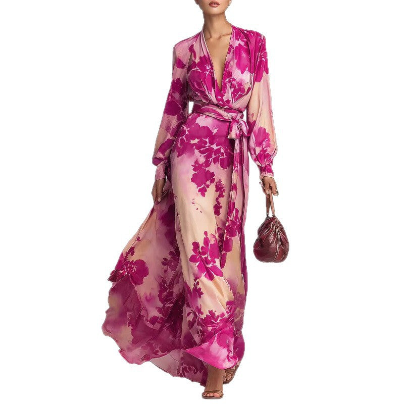 Psyche | Women Floral Chiffon Wedding Guest Dress