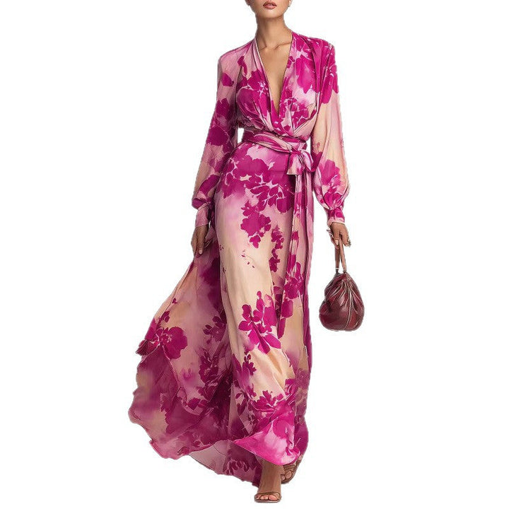 Psyche | Women Floral Chiffon Wedding Guest Dress