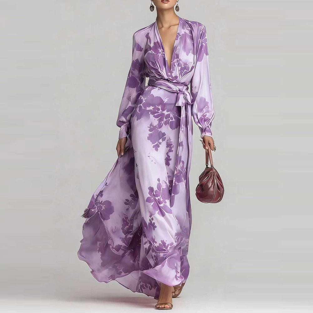 Psyche | Women Floral Chiffon Wedding Guest Dress