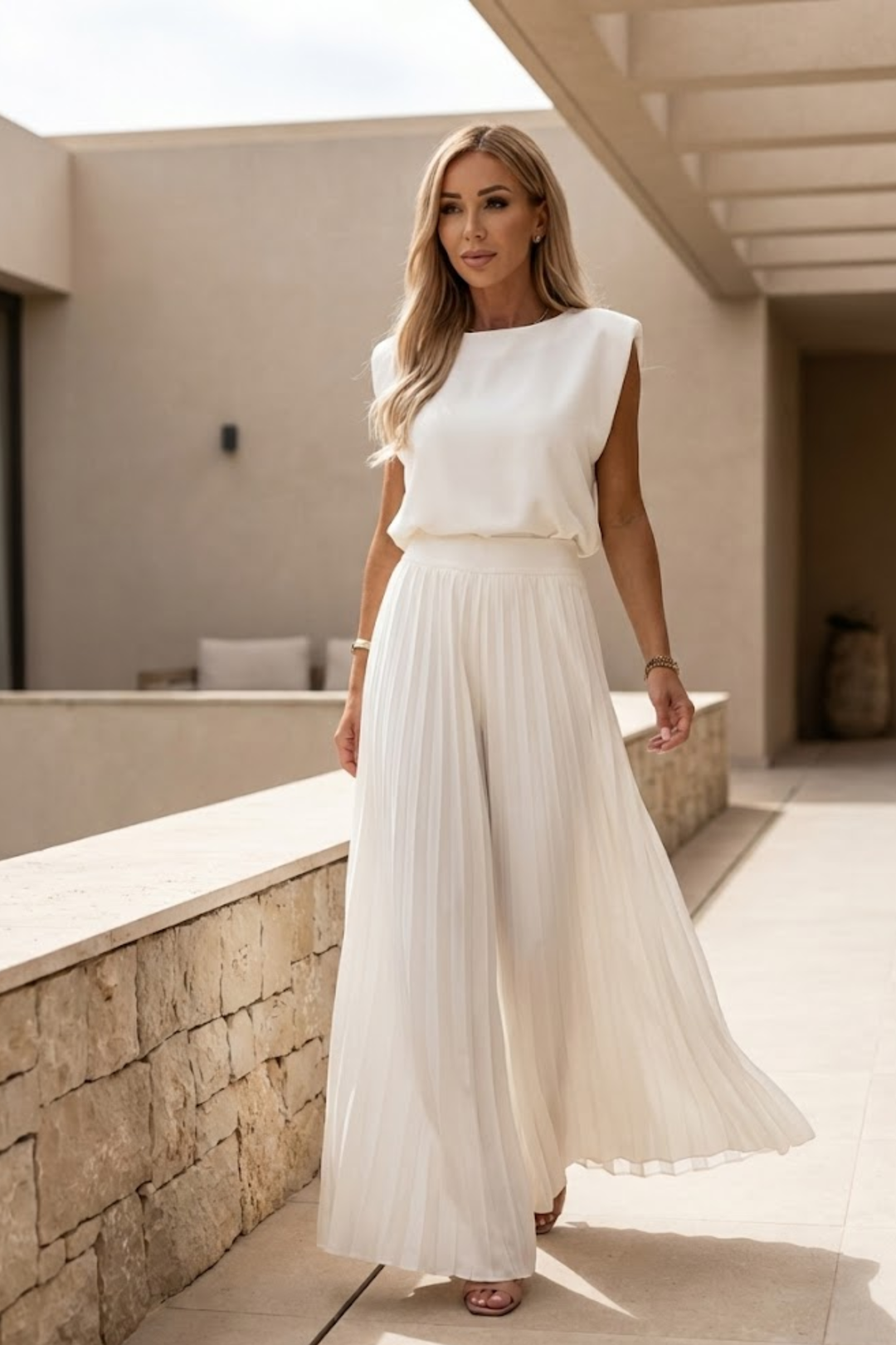 Atalanta | Women Pleated Evening Jumpsuit