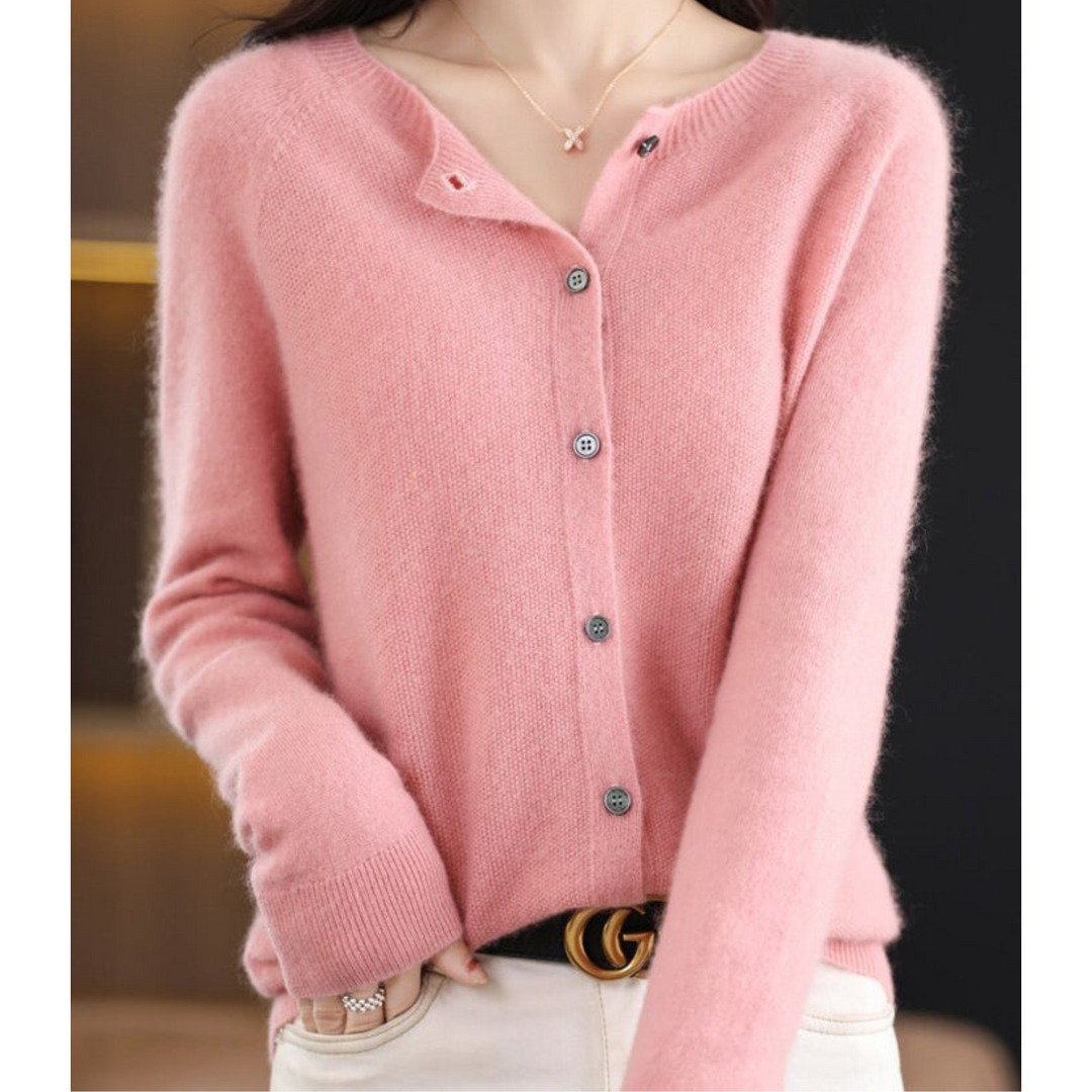 Shona | Women Round Neck Button Cardigan