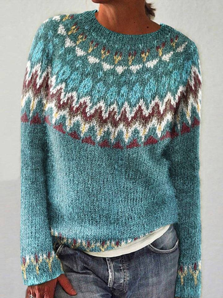 Dolly | Women Fair Isle Crew Holiday Sweater