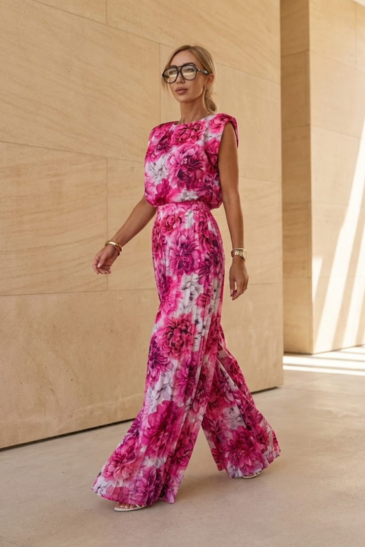Atalanta | Women Pleated Evening Jumpsuit