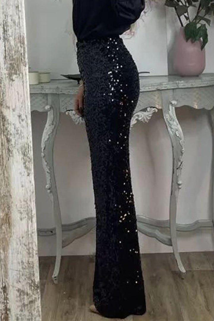 Eos | Women Sequin Straight Leg Pants