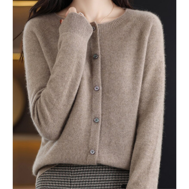 Shona | Women Round Neck Button Cardigan