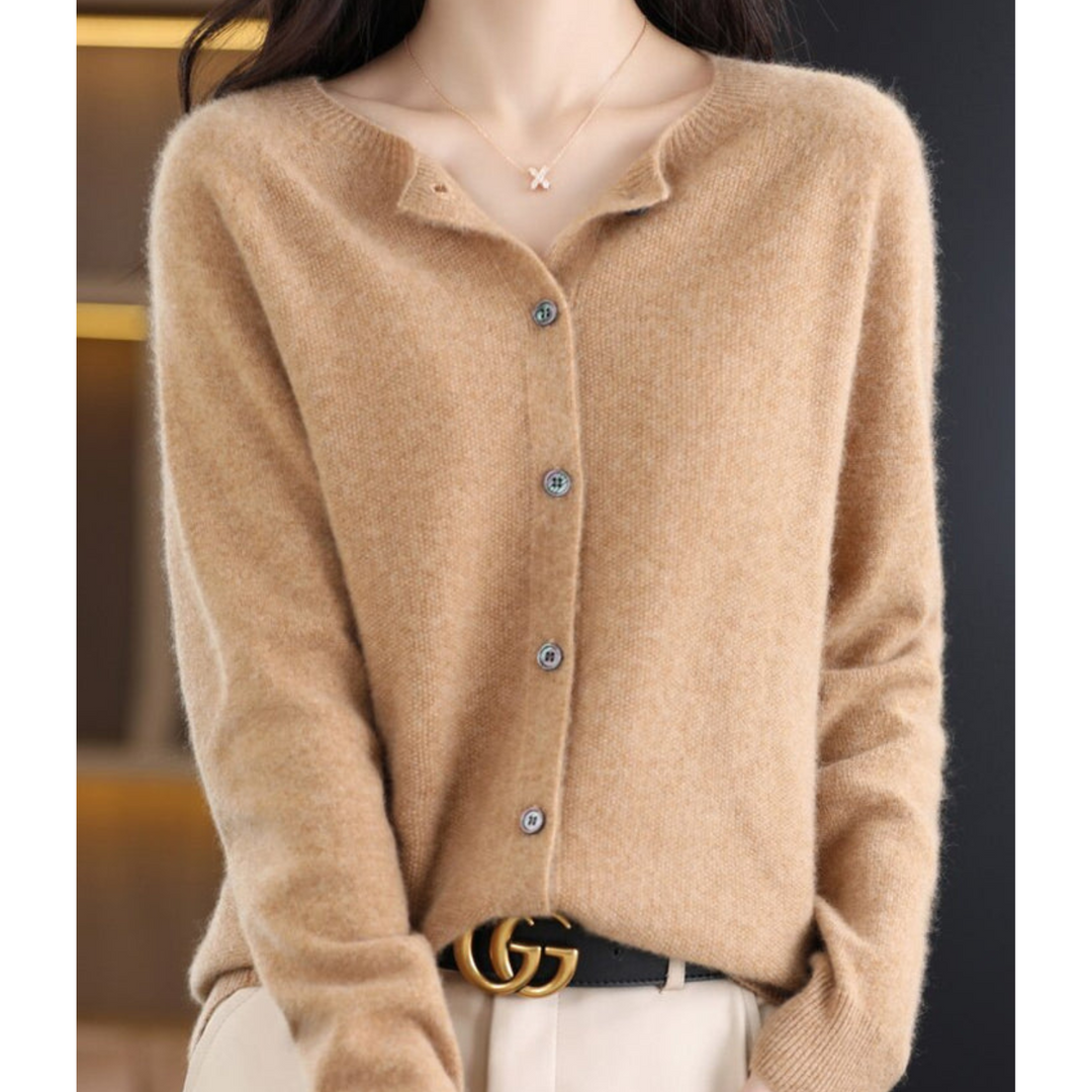 Shona | Women Round Neck Button Cardigan