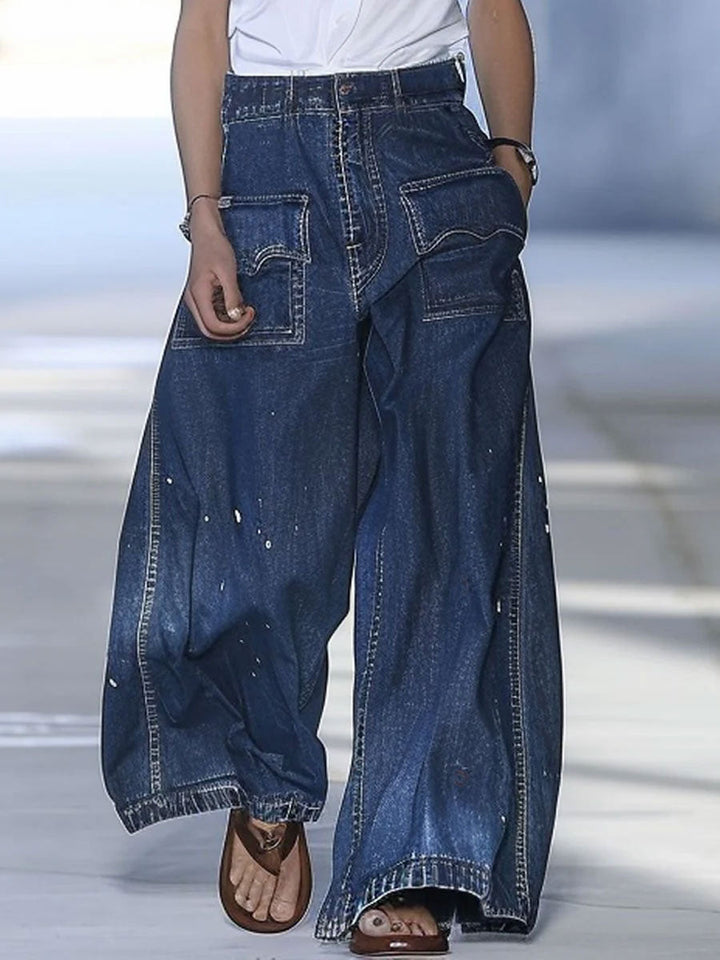 Frida | Women Relaxed Cargo Palazzo Pants