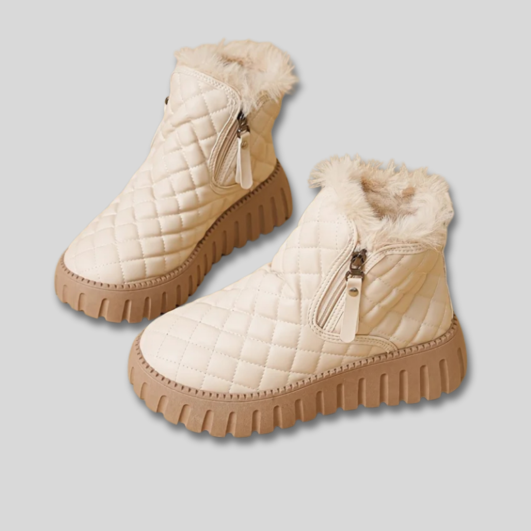 Myra | Women Quilted Platform Winter Boots