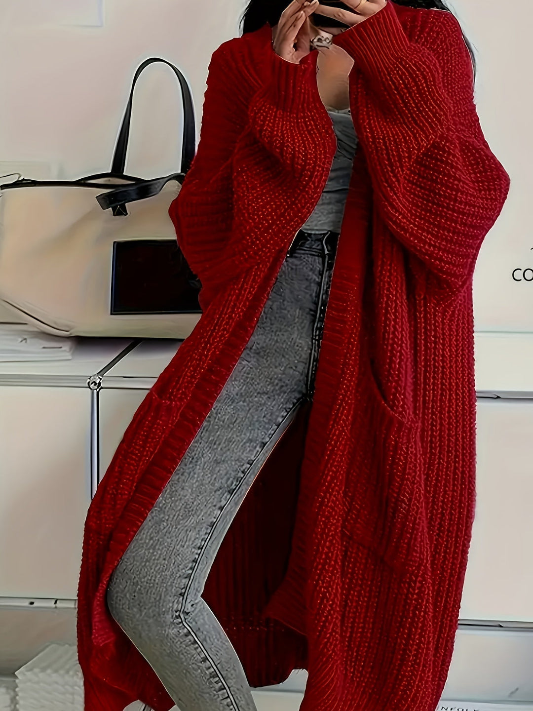 Kjersti | Women Chunky Knit Longline Cardigan