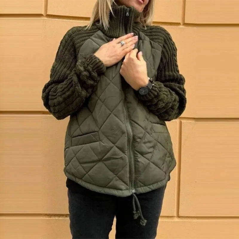 Amy | Women Quilted Knit Zip Padded Jacket