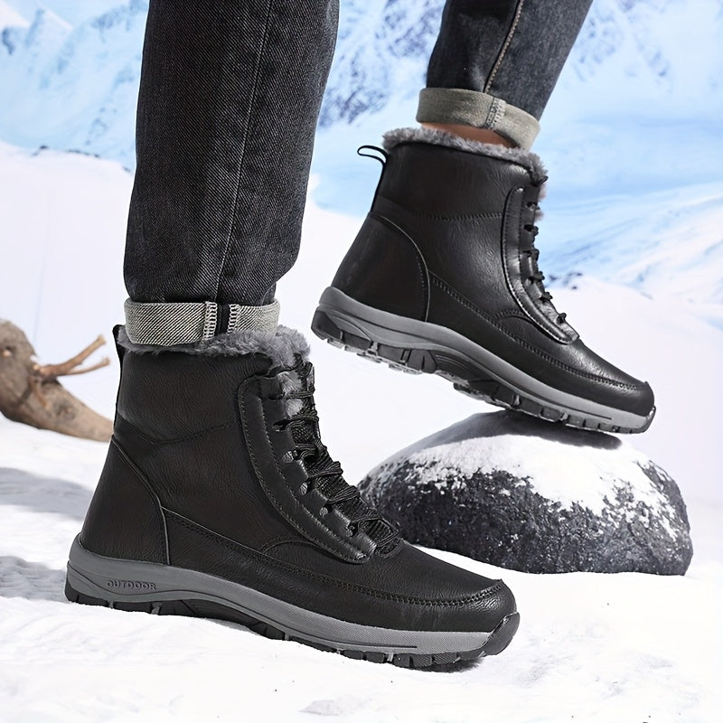 Vetle | Men Fur Cuff Walking Boots