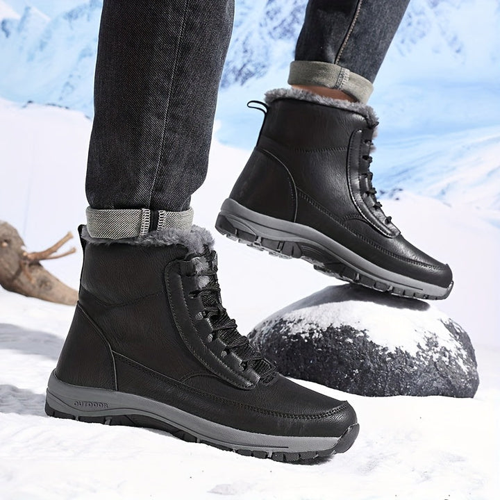 Vetle | Men Fur Cuff Walking Boots
