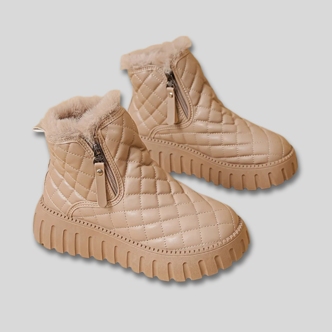 Myra | Women Quilted Platform Winter Boots