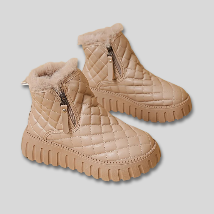 Myra | Women Quilted Platform Winter Boots