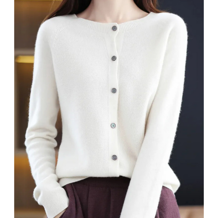 Shona | Women Round Neck Button Cardigan