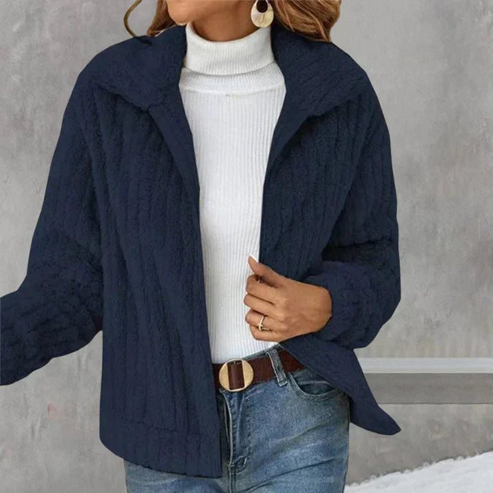 Yana | Women Zip Collar Fluffy Jacket
