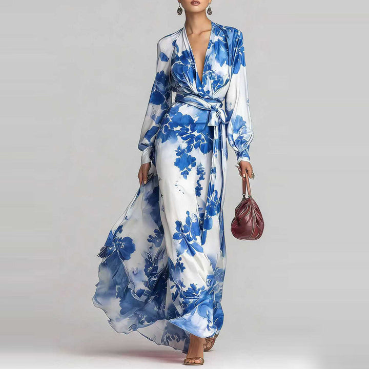 Psyche | Women Floral Chiffon Wedding Guest Dress