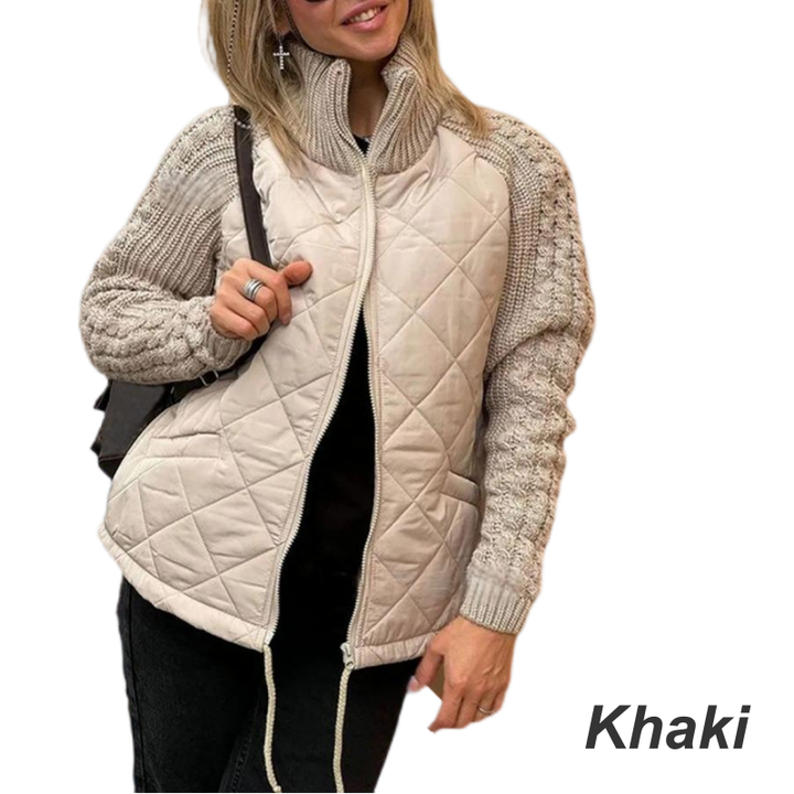 Amy | Women Quilted Knit Zip Padded Jacket
