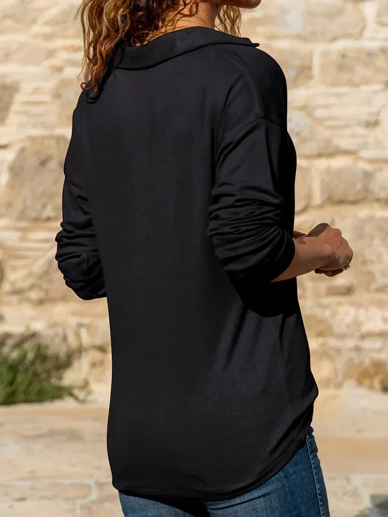 Velda | Women Polo Half Zip Pullover