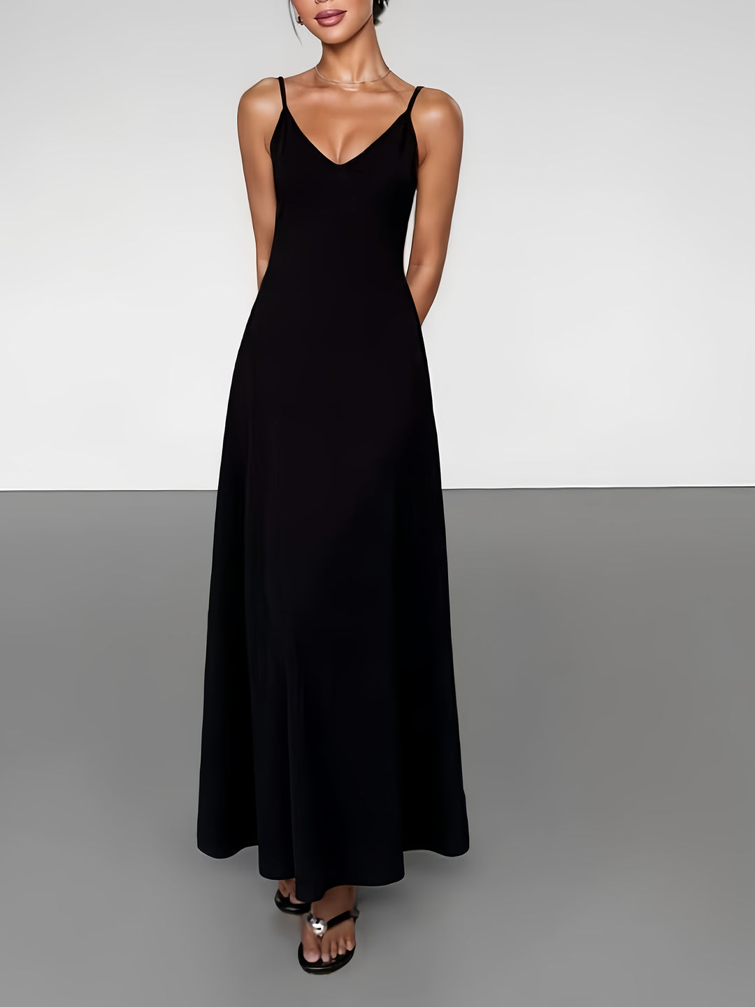 Clio | Women Backless Spaghetti Strap Maxi Dress
