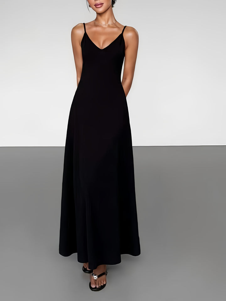 Clio | Women Backless Spaghetti Strap Maxi Dress
