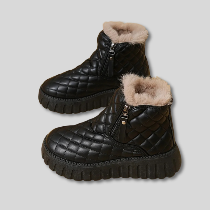Myra | Women Quilted Platform Winter Boots