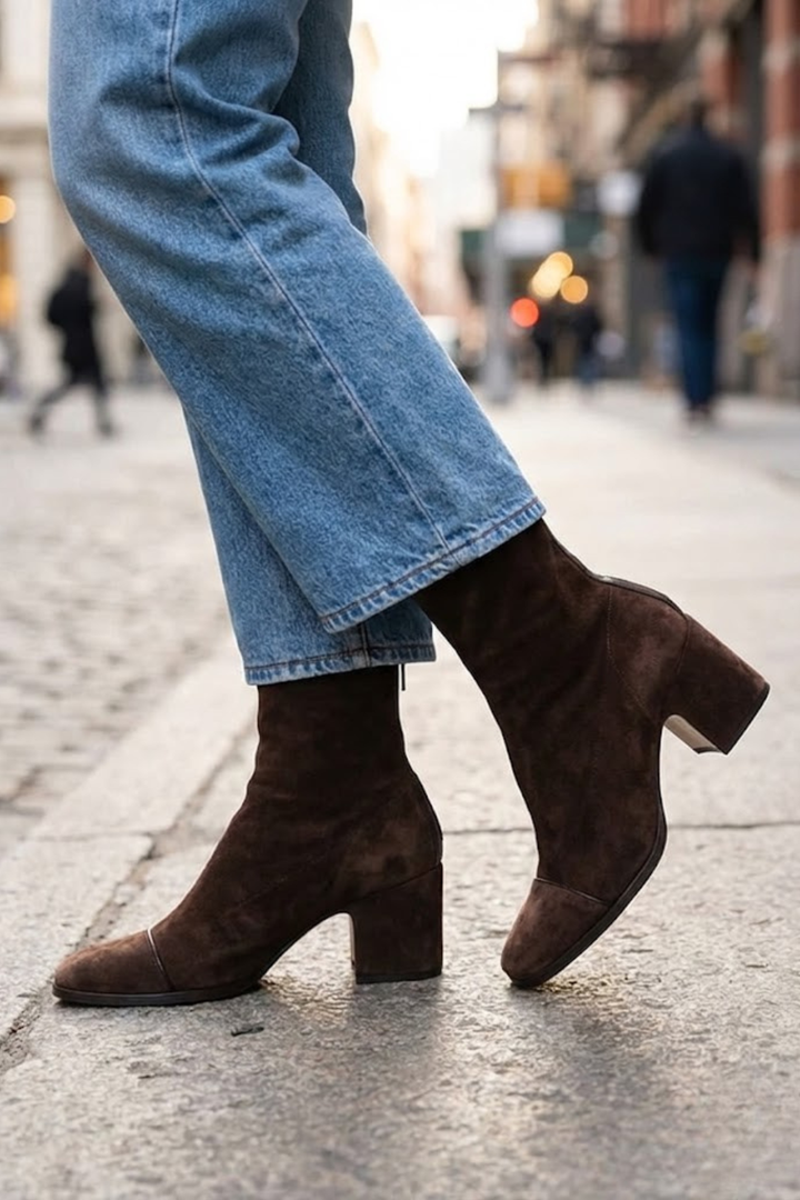 Oddny | Women Square Toe Heeled Boots