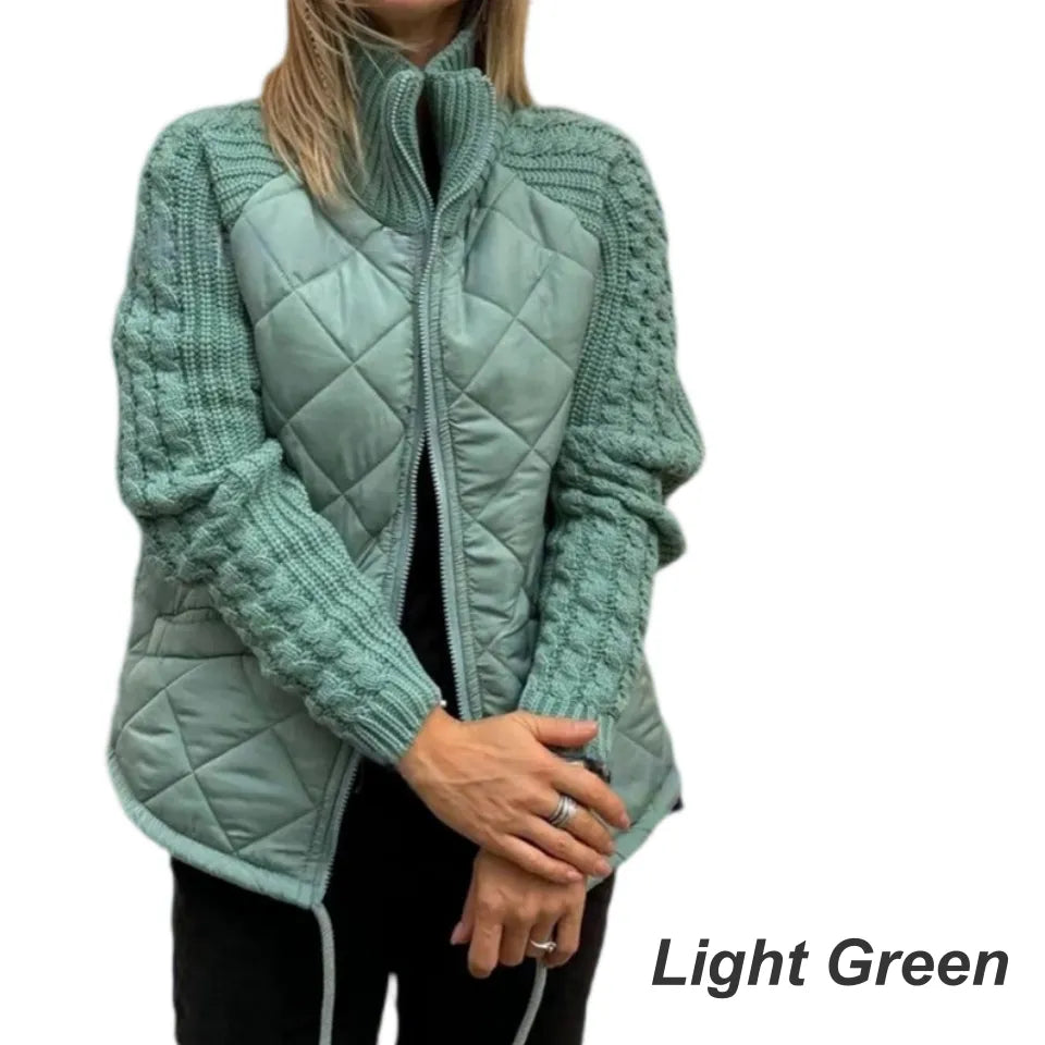 Amy | Women Quilted Knit Zip Padded Jacket