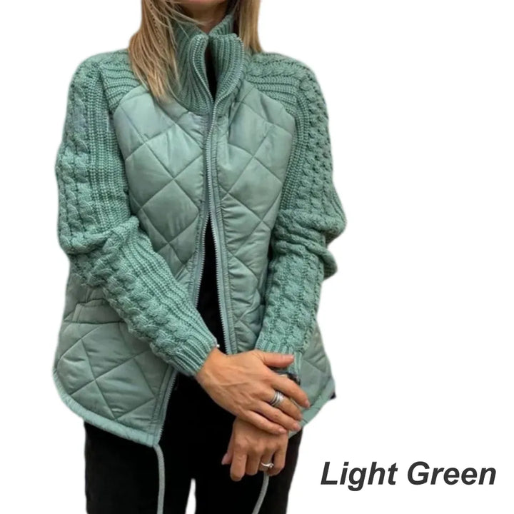 Amy | Women Quilted Knit Zip Padded Jacket