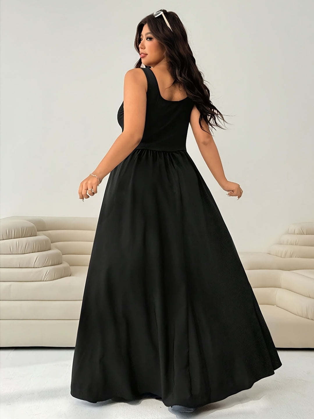 Callisto | Women Fitted Flowy Maxi Dress