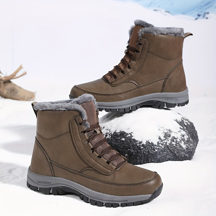 Vetle | Men Fur Cuff Walking Boots