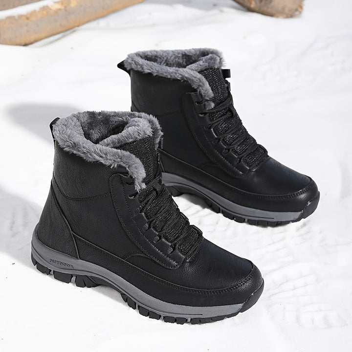 Vetle | Men Fur Cuff Walking Boots