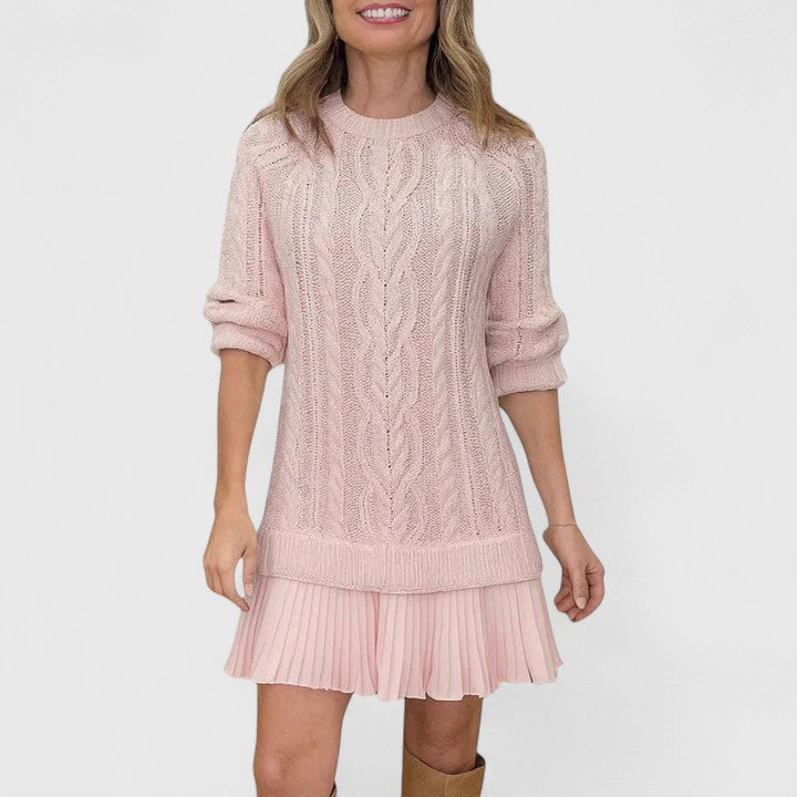 Domenica | Women Cable Tunic Knit Sweater