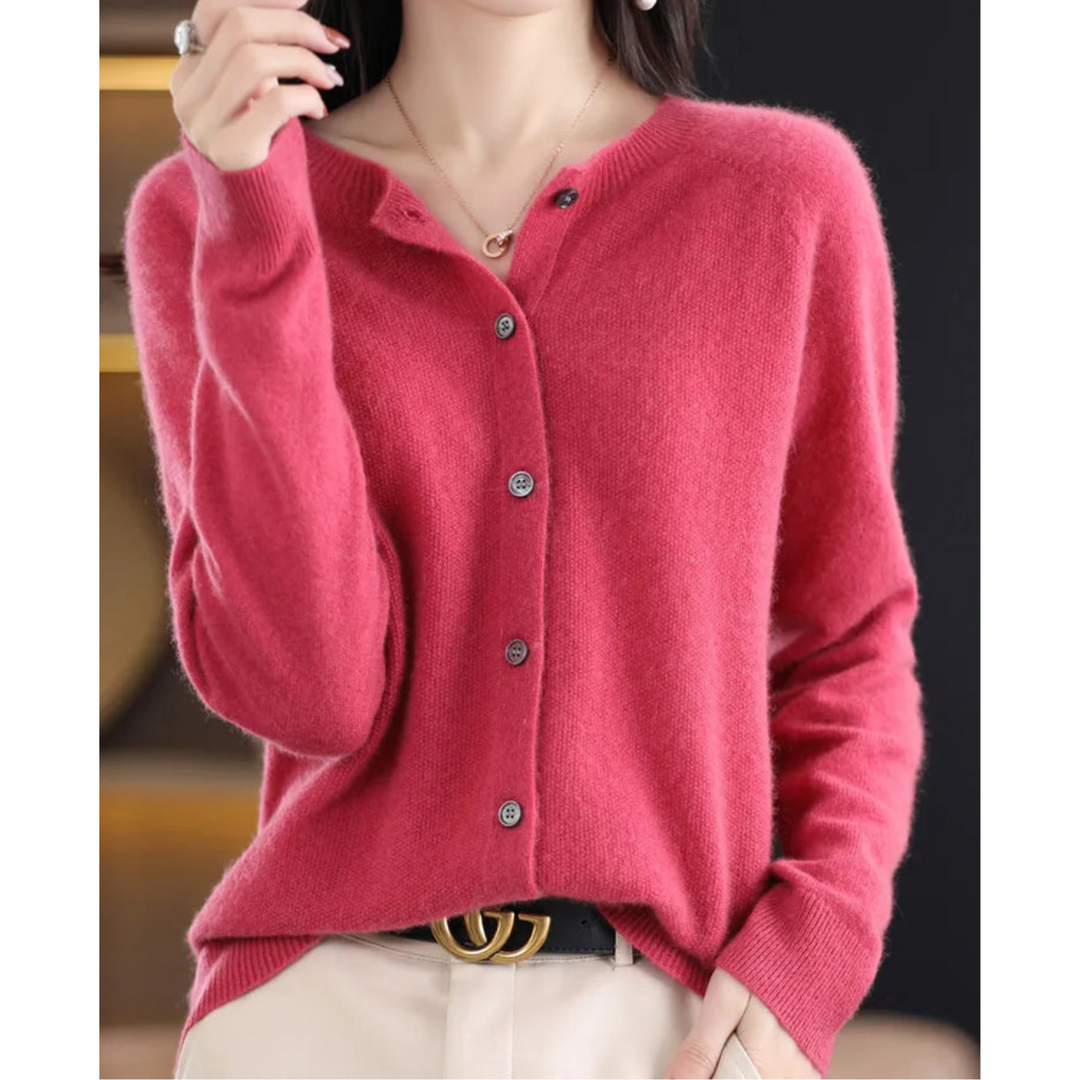 Shona | Women Round Neck Button Cardigan
