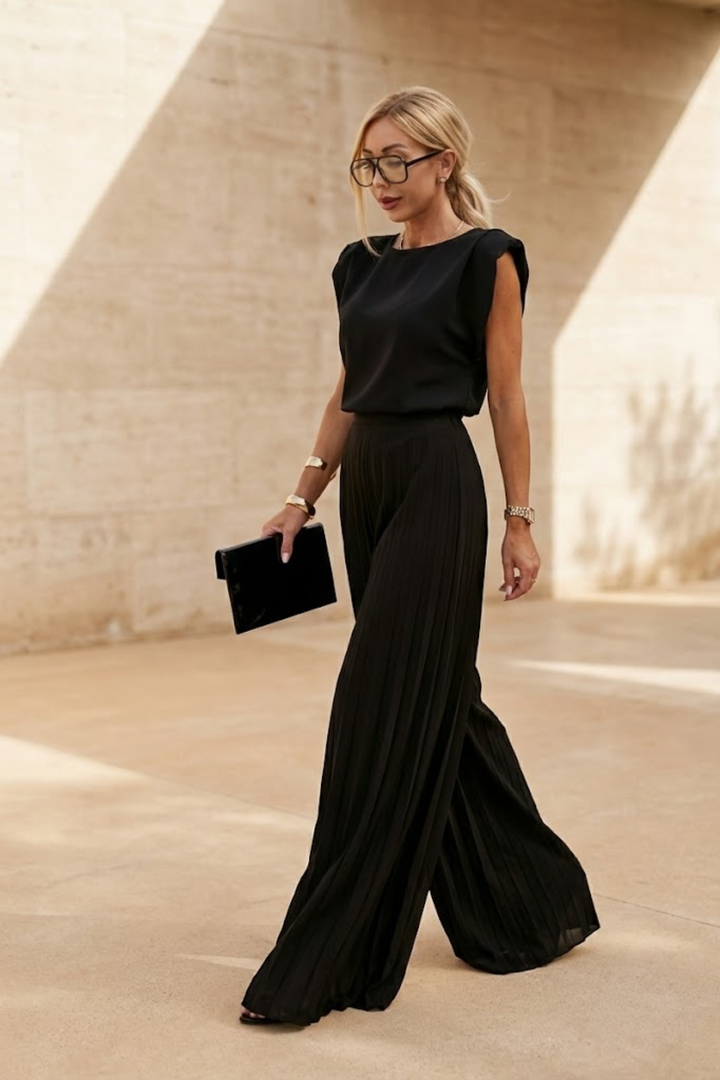 Atalanta | Women Pleated Evening Jumpsuit