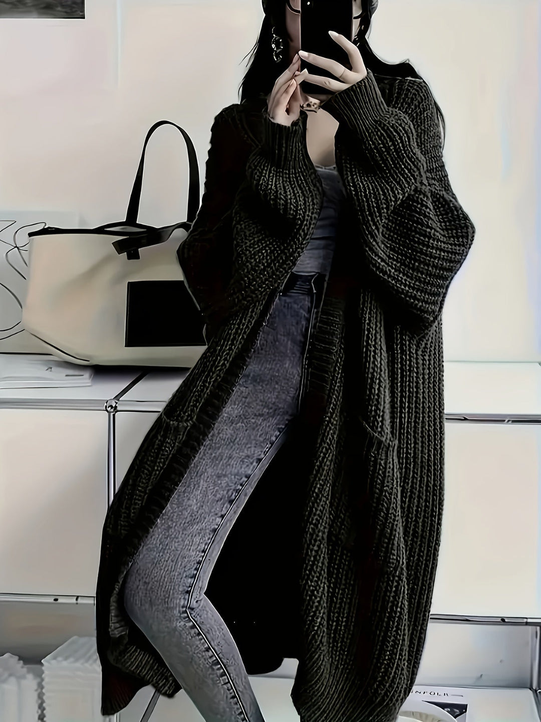 Kjersti | Women Chunky Knit Longline Cardigan