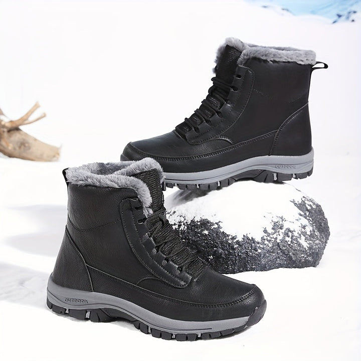 Vetle | Men Fur Cuff Walking Boots