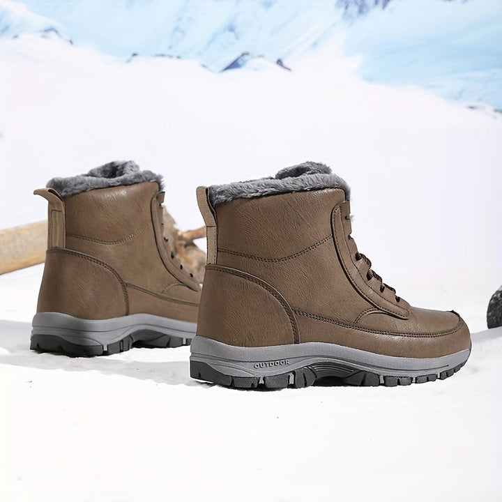 Vetle | Men Fur Cuff Walking Boots