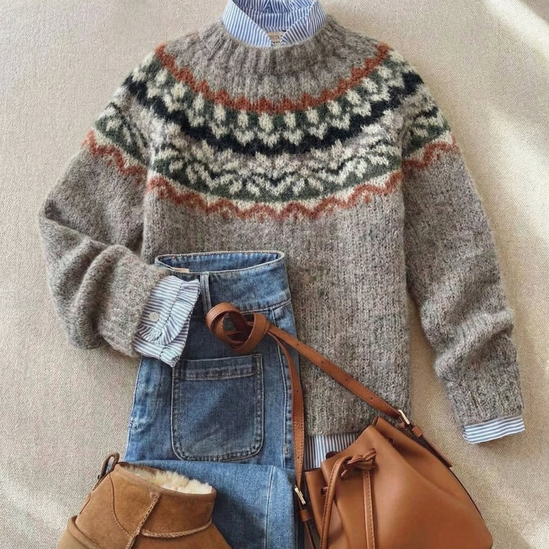 Eleanora™ | Nordic Knit Sweater