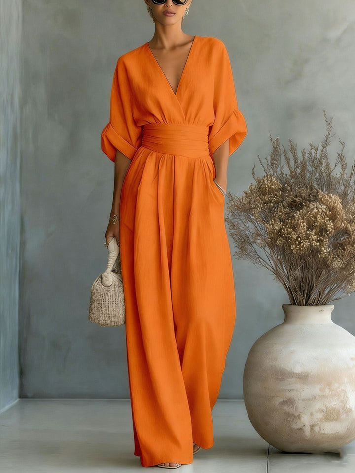Hermione | Women Wide Leg Linen Jumpsuit