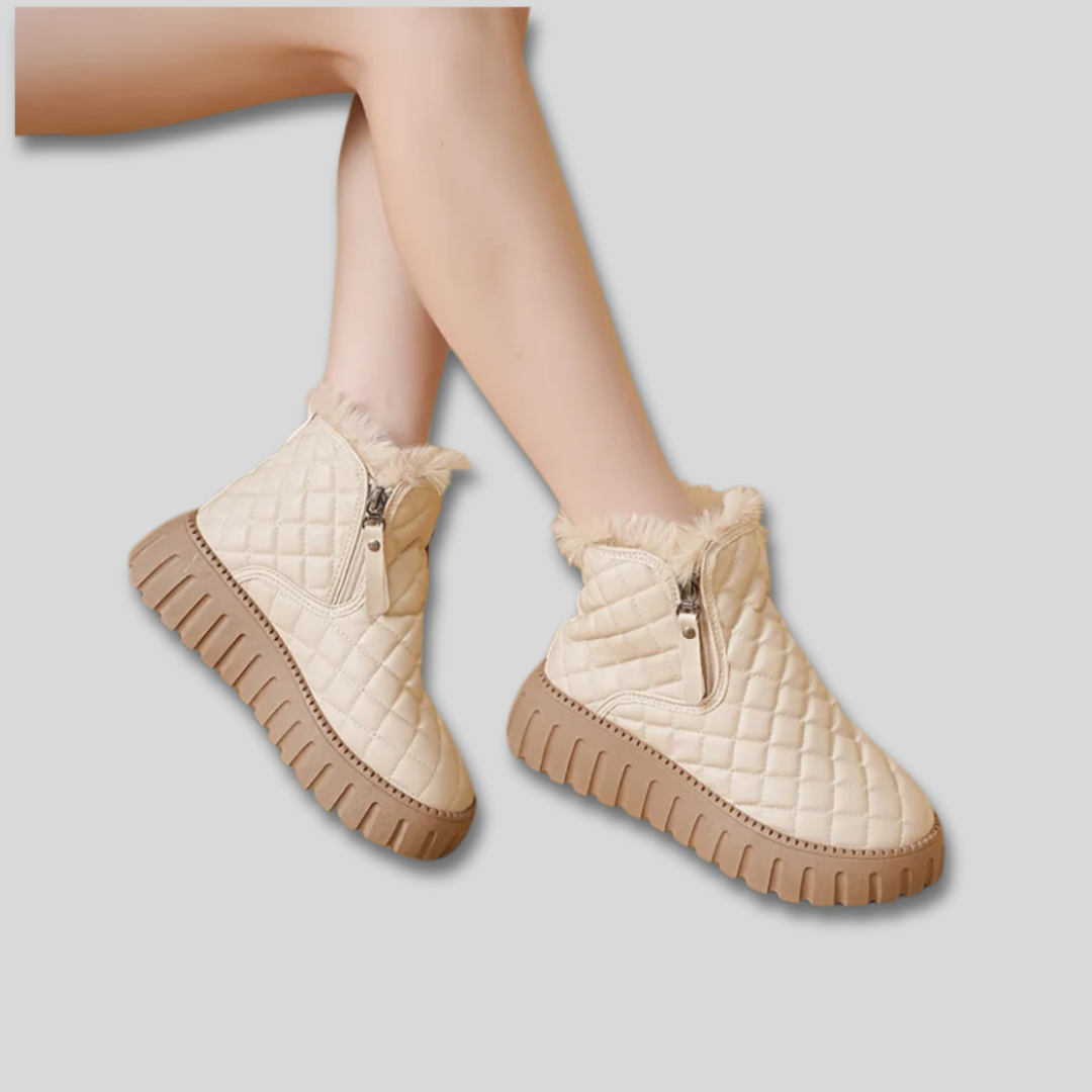 Myra | Women Quilted Platform Winter Boots