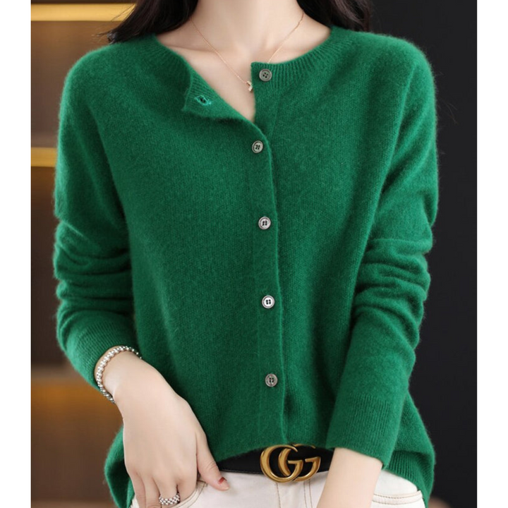 Shona | Women Round Neck Button Cardigan