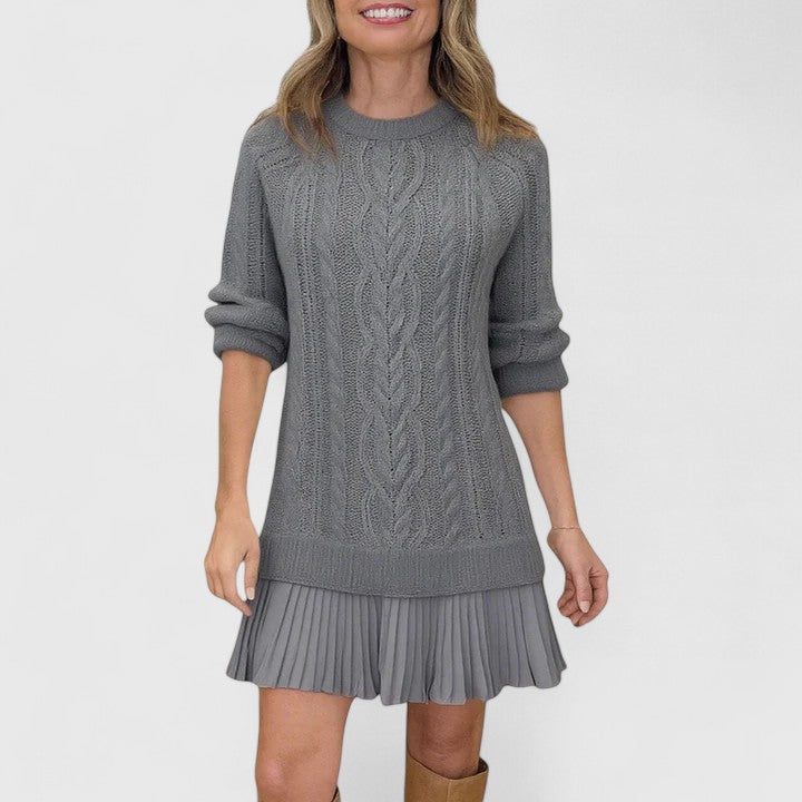 Domenica | Women Cable Tunic Knit Sweater