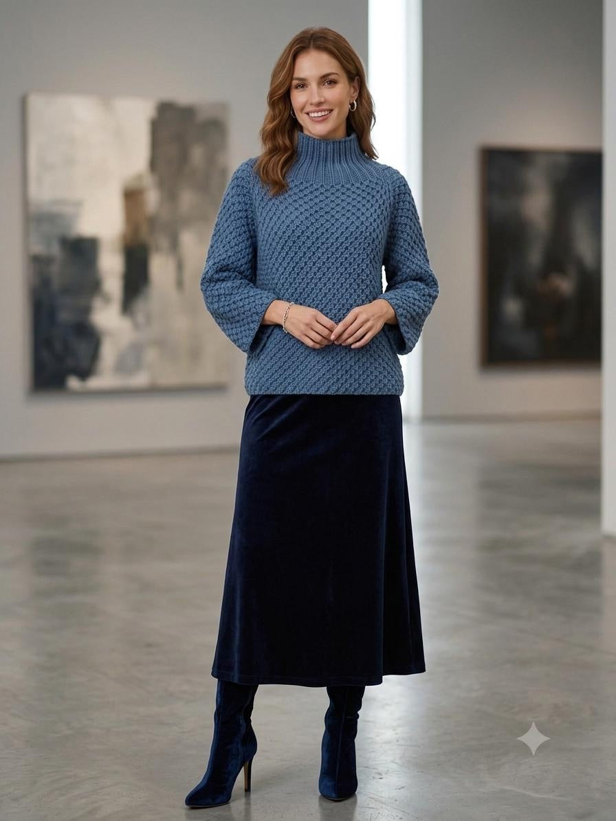 Laoise | Women Chunky Turtleneck Knit Sweater