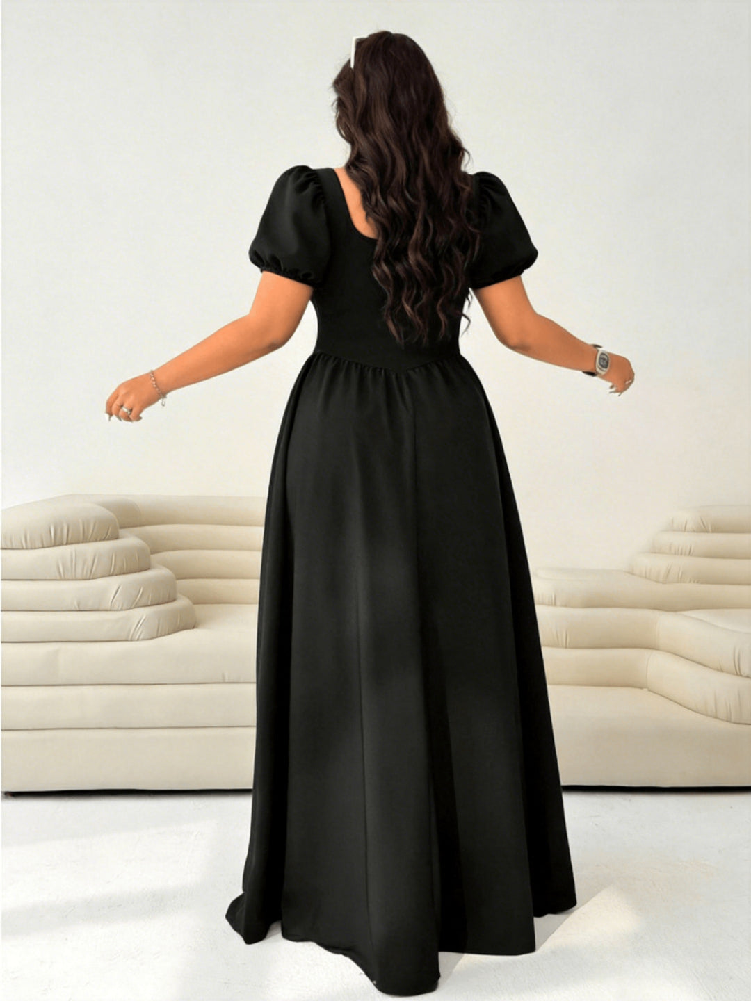 Callisto | Women Fitted Flowy Maxi Dress
