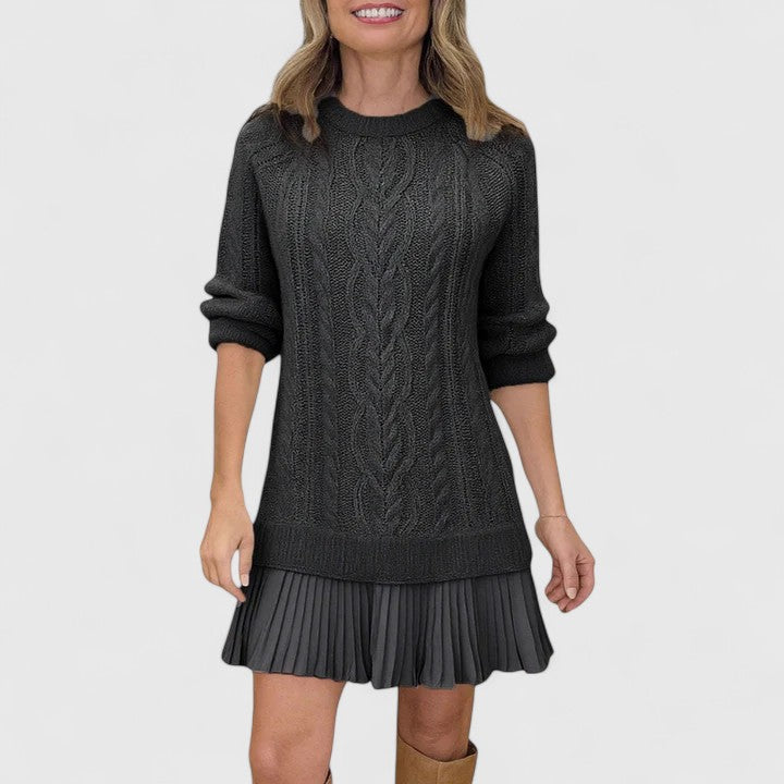 Domenica | Women Cable Tunic Knit Sweater
